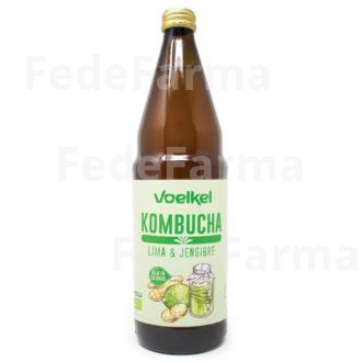 KOMBUCHA LIMA Y JENGIBRE 750ML. BIO VOELKEL