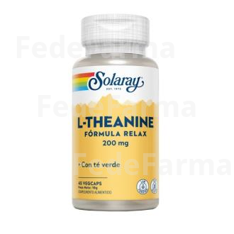 L-TEANINA (THEANINE) 200MG. 45CAP. SOLARAY