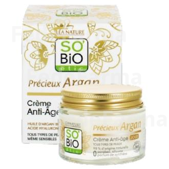 CREMA DE DIA ANTIEDAD HIALURONICO-ARGAN 50ML. BIO SO`BIO ETIC