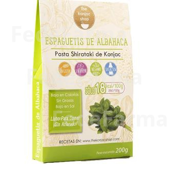 ESPAGUETIS DE ALBAHACA DE KONJAC 200GR. THE KONJAC SHOP