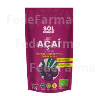 AÇAI EN POLVO 70GR. BIO SOLNATURAL