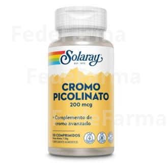 CHROMIUM PICOLINATO 200MCG. 50COMP. SOLARAY
