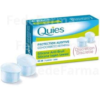 TAPONES ANTIRUIDO SILICONA 6UD. QUIES QUIES
