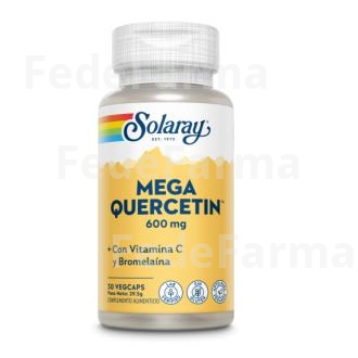 MEGA QUERCITINA 600MG. 30CAP.VEG. SOLARAY
