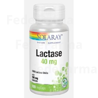 LACTASE 40MG. 4000FCC 100CAP.VEG SOLARAY