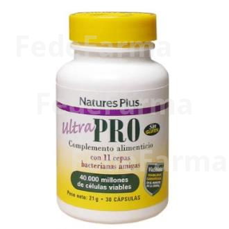ULTRA PRO PROBIOTICO 30CAP. NATURES PLUS