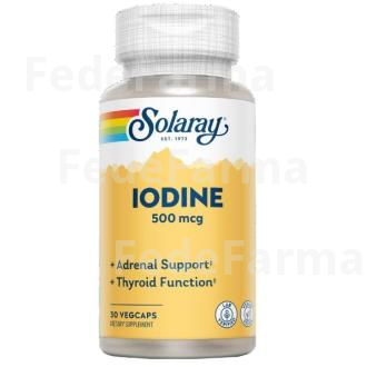 IODINE 500MCG. 30CAP.VEG SOLARAY