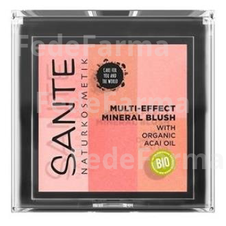 COLORETE MULTI EFFECT 6 TONOS 01 CORAL 8GR. SANTE NATURKOSMETIK