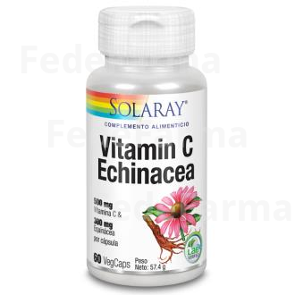 VITAMINA C 500MG + ECHINACEA 300MG. 60CAP. SOLARAY