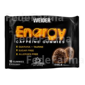 WEIDER ENERGY CAFFEINE COLA 16GUMMIES WEIDER
