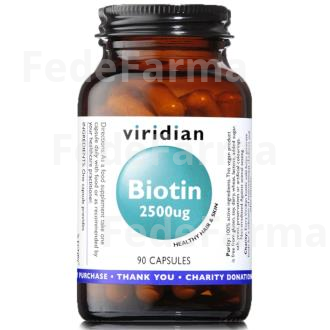 BIOTINA 2500UG 90CAP.VEG. VIRIDIAN