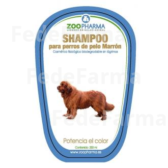 CHAMPU PELO MARRON PERROS 250ML. ZOOPHARMA VETERINARIA
