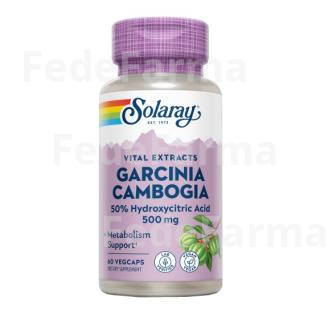 GARCINIA CAMBOGIA 500MG. 60CAP.VEG SOLARAY