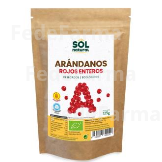 ARANDANOS ROJOS DE CANADA  125GR. BIO S/A SOLNATURAL