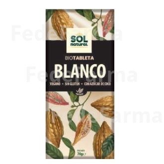 CHOCOLATE BLANCO 70GR. BIO SG VEGAN  SOLNATURAL