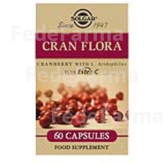 CRAN FLORA (ARAND.ROJO CON PROBIOT.Y ESTER-C) 60CA SOLGAR