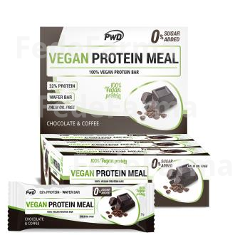 VEGAN PROTEIN MEAL BARRITAS CHOCO-COFFEE 12UDS. PWD NUTRITION