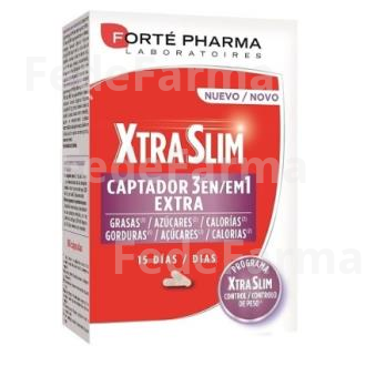 XTRASLIM CAPTADOR 3EN1 60CAP. FORTE PHARMA