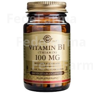 VITAMINA B1 100MG. 100CAP SOLGAR