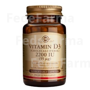 VITAMINA D3 2200UI (55MCG) 50CAP.VEG. SOLGAR