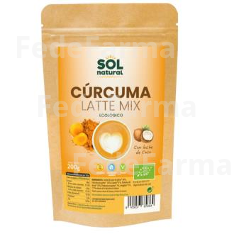 CURCUMA LATTE MIX CON LECHE DE COCO 200GR.BIO SG SOLNATURAL