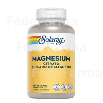 MAGNESIUM CITRATO 180CAP. SOLARAY