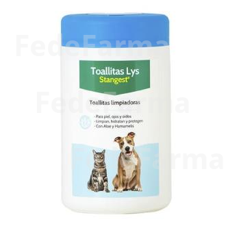 TOALLITAS LYS PIEL OJOS OIDOS PERROS Y GATOS 120UD STANGEST VETERINARIA