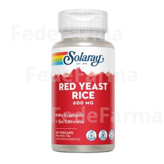 RED YEAST RICE (LEVADURA ROJA DE ARROZ) 45CAP. SOLARAY