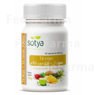 TE VERDE + TE ROJO + PIÑA 60CAP. SOTYA