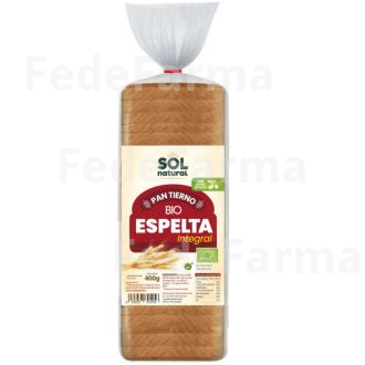 PAN DE MOLDE DE ESPELTA INTEGRAL 400GR. BIO SOLNATURAL