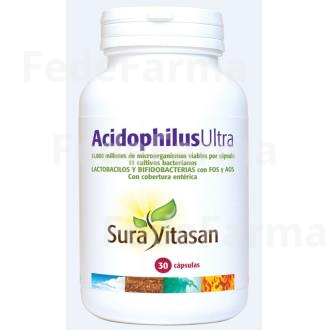 ACIDOPHILUS ULTRA 30CAP. (REFRIGERACION) SURA VITASAN