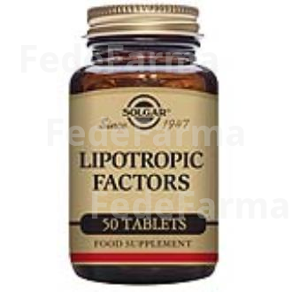 FACTORES LIPOTROPICOS 50COMP SOLGAR
