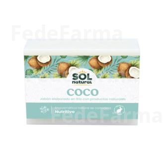JABON EN PASTILLA DE COCO 100GR. SOLNATURAL