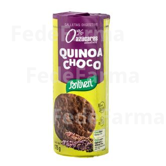 GALLETAS DIGESTIVE QUINOA CHOCO  0% AZUCARES 175GR SANTIVERI