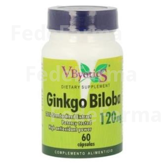 GINKGO BILOBA 120MG. 60CAP. VBYOTICS