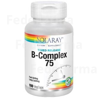 B COMPLEX ACCION RETARDADA 75 MG. 100CAP. SOLARAY