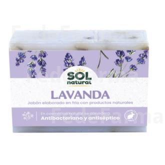 JABON EN PASTILLA DE LAVANDA 100GR. SOLNATURAL