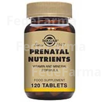 NUTRIENTES PRENATALES 120COMP SOLGAR