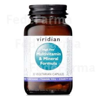 HIGH FIVE FORMULA MULTIVIT Y MINERALES 30CAP.VEG. VIRIDIAN