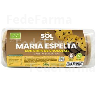 GALLETAS MARIA DE ESPELTA Y CHOCOLATE 200GR. SOLNATURAL
