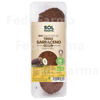 GALLETAS DE TRIGO SARRACENO COCO CACAO 175GR. SOLNATURAL