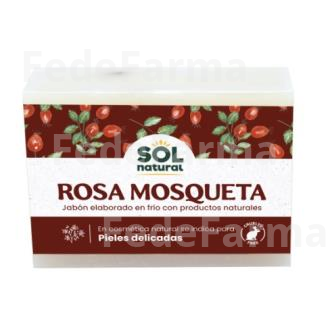 JABON EN PASTILLA DE ROSA MOSQUETA 100GR. SOLNATURAL