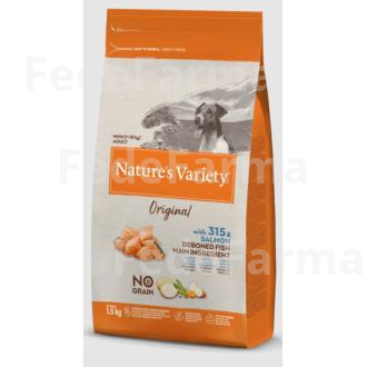 NATURE`S VARIETY CANINE ADULT MINI SALMON NORU 1,5 NATURE`S VARIETY VETERINARIA
