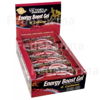 VICTORY ENDURANCE ENERGY BOOST GEL+CAFEIN RED 24U WEIDER