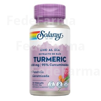 TURMERIC 600MG. 30CAP. SOLARAY