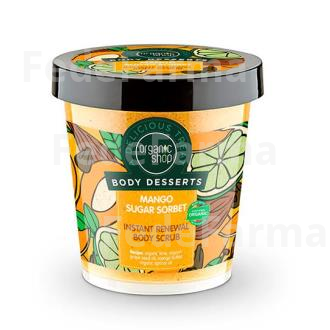 EXFOLIANTE CORP RENOV. SORBETE AZUCAR MANGO 450ML. ORGANIC SHOP