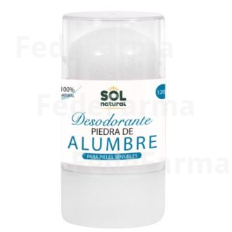 DESODORANTE PIEDRA ALUMBRE 120GR. SOLNATURAL