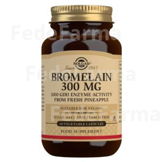 BROMELINA 300MG. 60CAP. SOLGAR