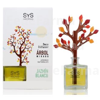 AMBIENTADOR SYS DIFUSOR ARBOL JAZMIN BLANCO 90ML. SYS