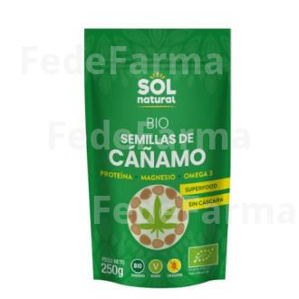 SEMILLAS DE CAÑAMO PELADAS BIO 250GR. SOLNATURAL